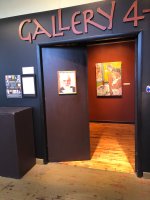 Photo of the entrance of Gallery 4 - 8 with door photo